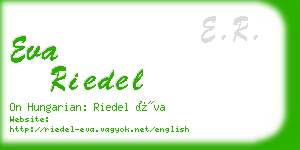 eva riedel business card